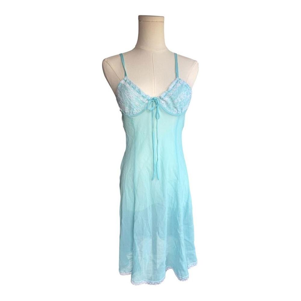 Vintage y2k twiggy aqua blue